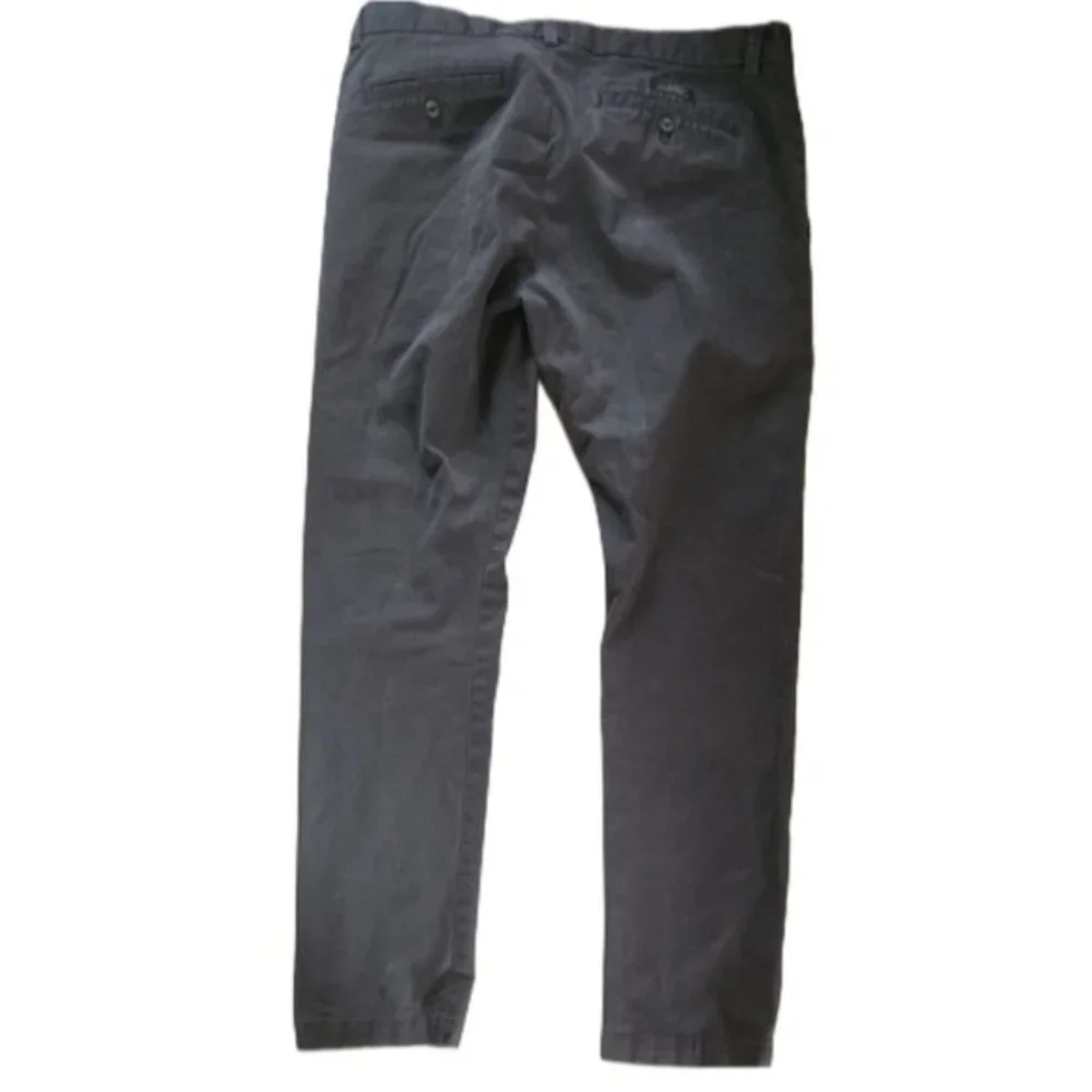 Banana Republic 33x32‎ Grey Black Cotton Skinny Chinos